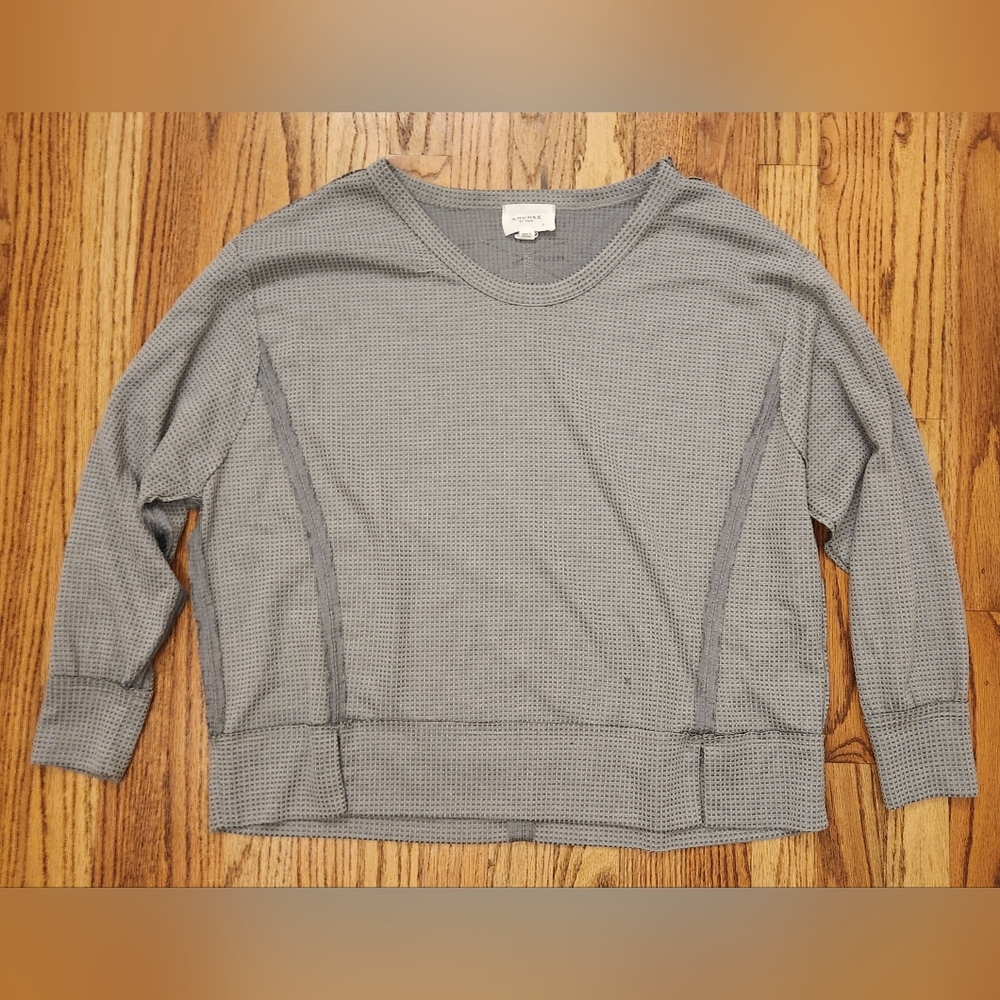 Andree By Unit Women's Grey Long Sleeve Blouse Size Small